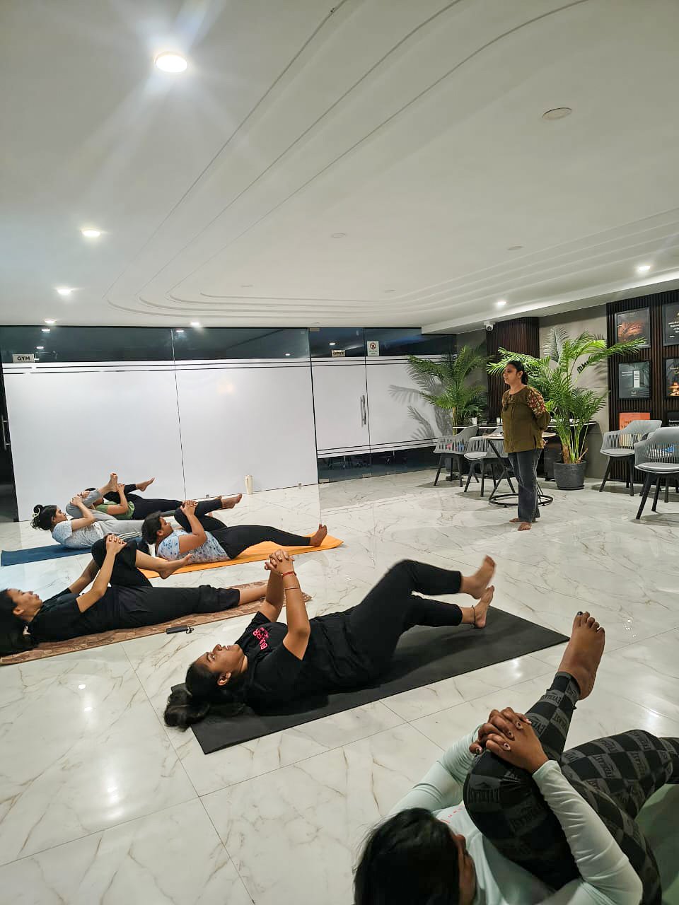 Yoga session