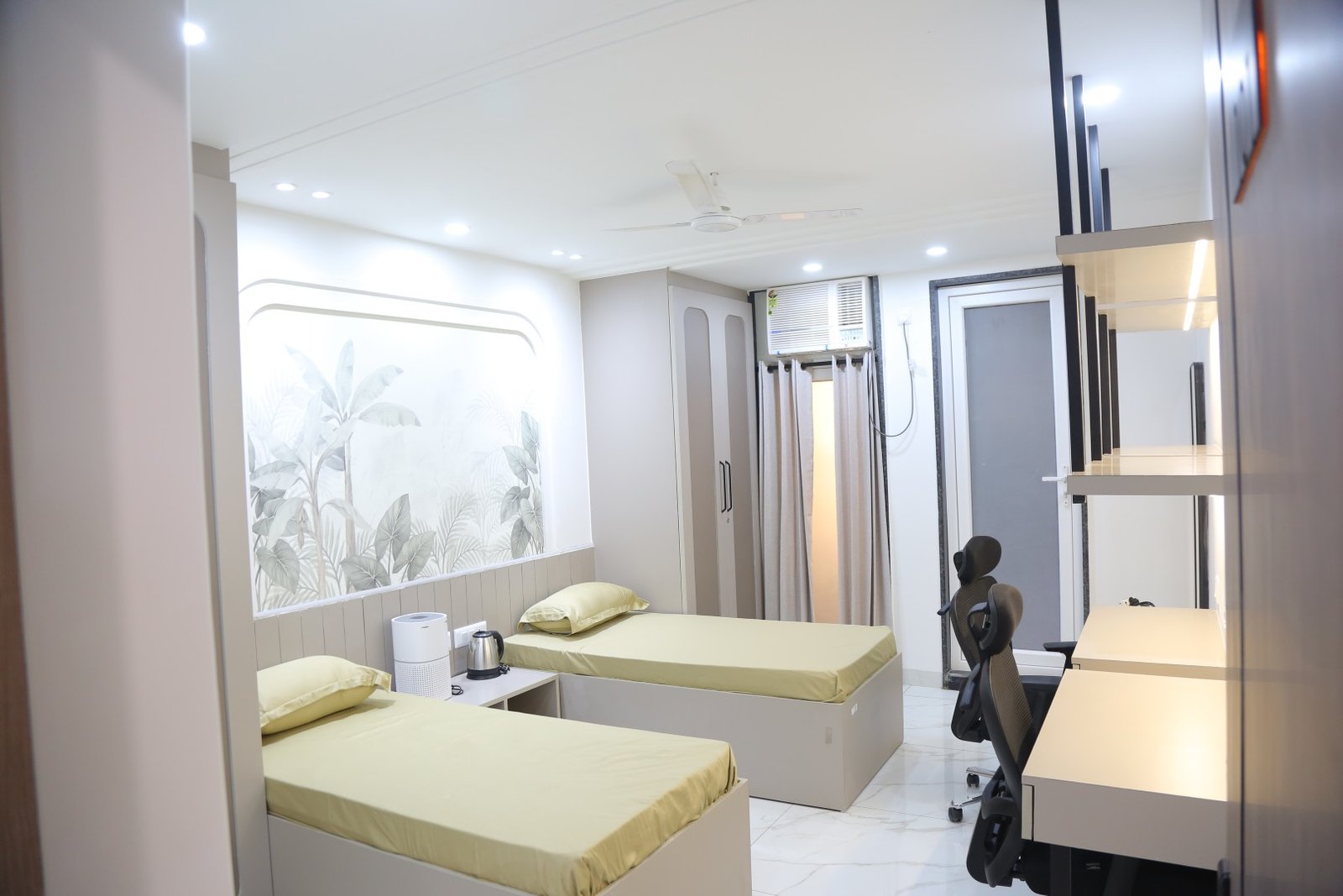 Room 8 — Aspiro Living, premium girls PG in Karol Bagh