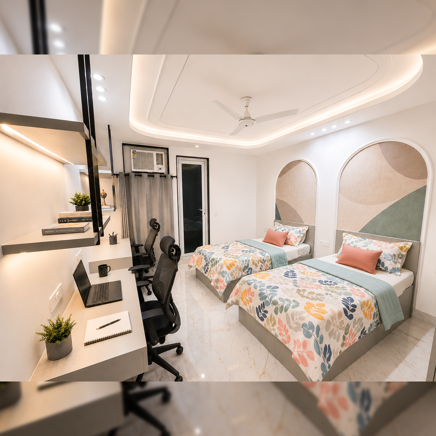 Executive Private Room — Aspiro Living, premium girls PG in Karol Bagh