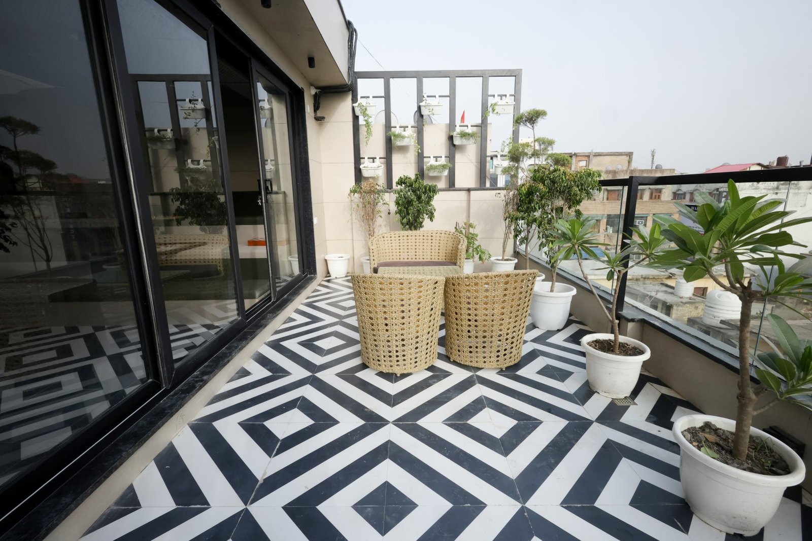 Terrace — Aspiro Living, premium girls PG in Karol Bagh